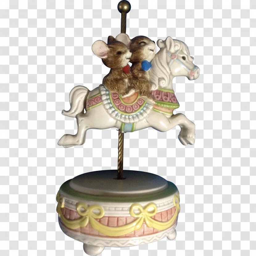 Amusement Park Carousel Recreation Christmas Ornament - Hand-painted Horse Transparent PNG