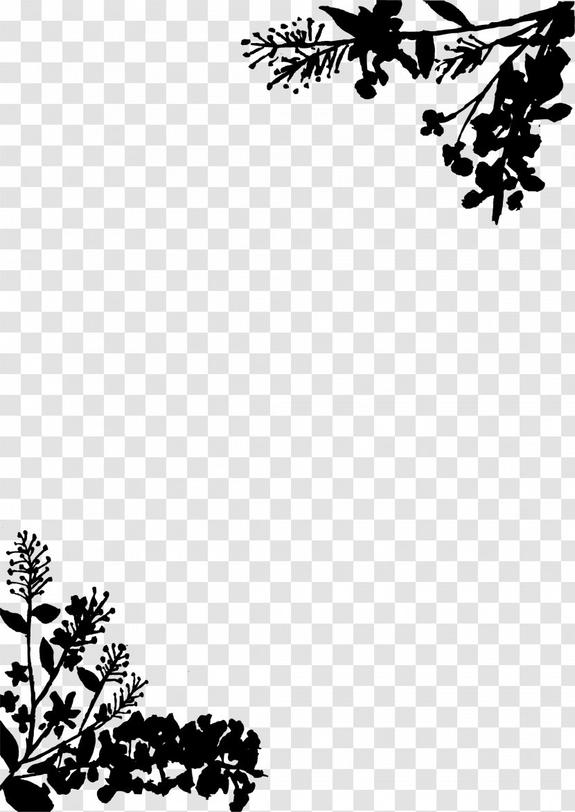Black & White - Calligraphy - M Clip Art Visual Arts Flower Illustration Transparent PNG
