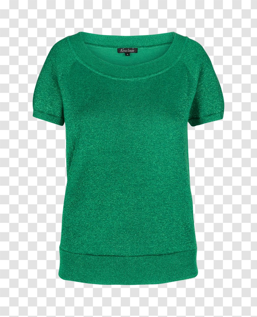 T-shirt Sleeve Green Sweater - Tshirt Transparent PNG