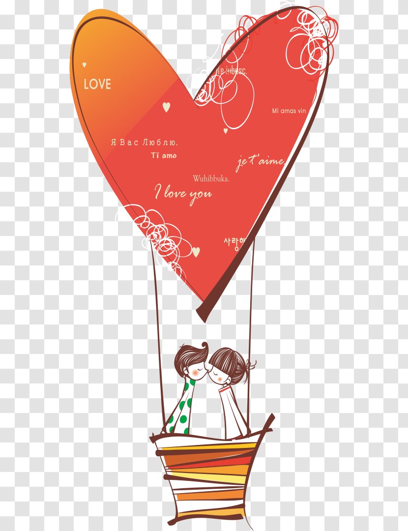 Balloon Love Illustration - Flower Transparent PNG