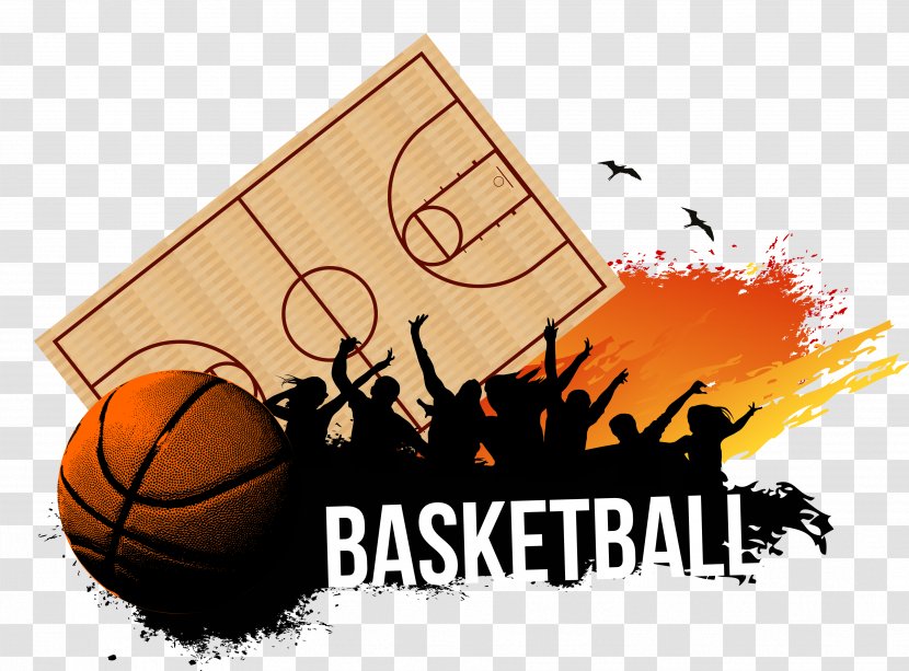 Basketball Court Sport Royalty-free - Silhouette - Vector Blood Transparent PNG