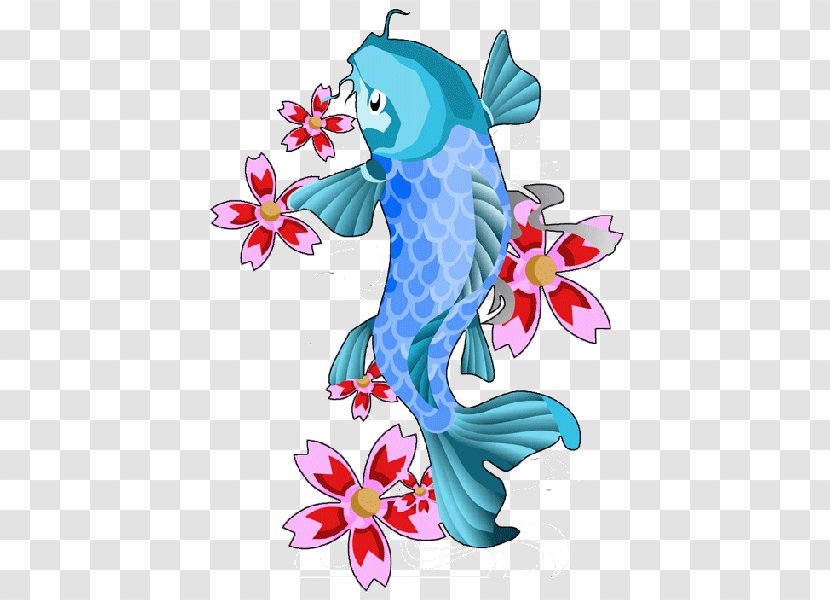 Butterfly Koi Tattoo Flash Fish - Fictional Character Transparent PNG