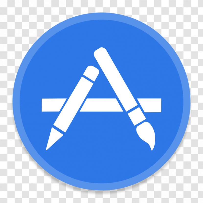 Blue Brand Symbol - Iphone - AppStore Transparent PNG