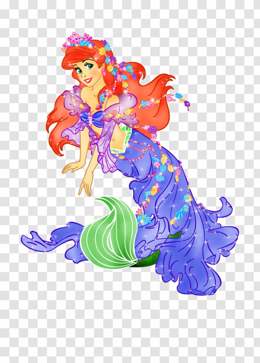 Ariel Belle Disney Princess Queen The Prince - Little Mermaid Transparent PNG