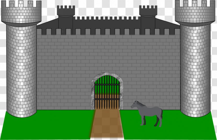 Castle Stone Wall Fortification Clip Art - Pixabay - Fort Cliparts Transparent PNG