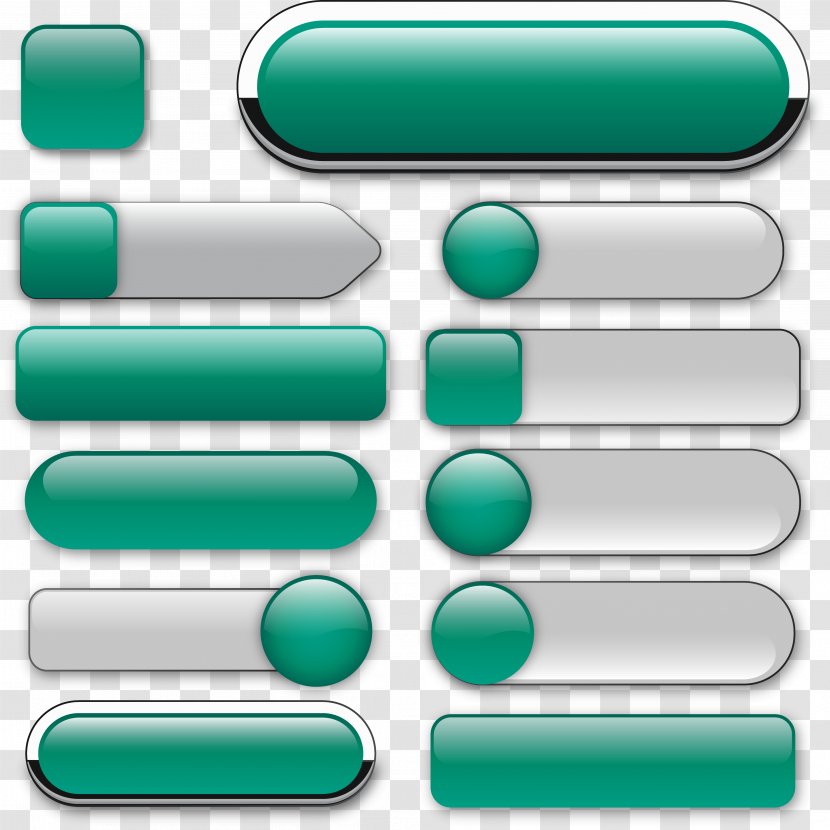 Push-button Metal Computer File - Button - Green Sets Of Plans Transparent PNG