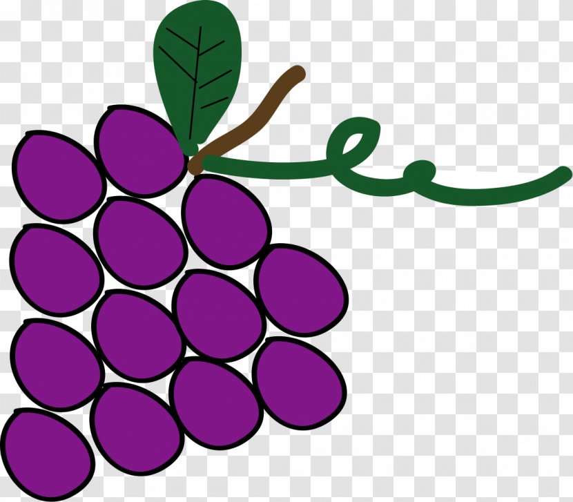 Grape Clip Art Image Openclipart - Cartoon Transparent PNG