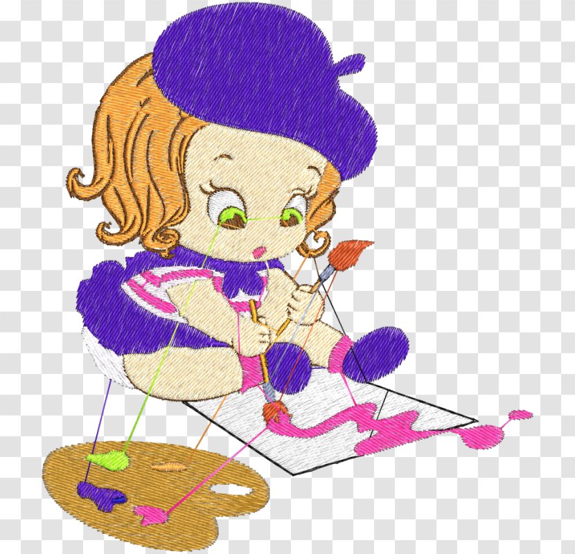 Child Painting Embroidery Clip Art - Heart Transparent PNG