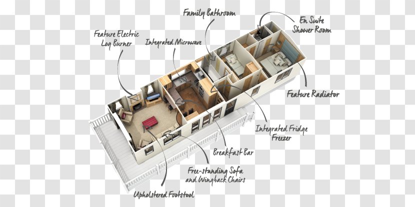 Floor Plan Caravan Mobile Home Holiday - Bedroom - Sand Transparent PNG