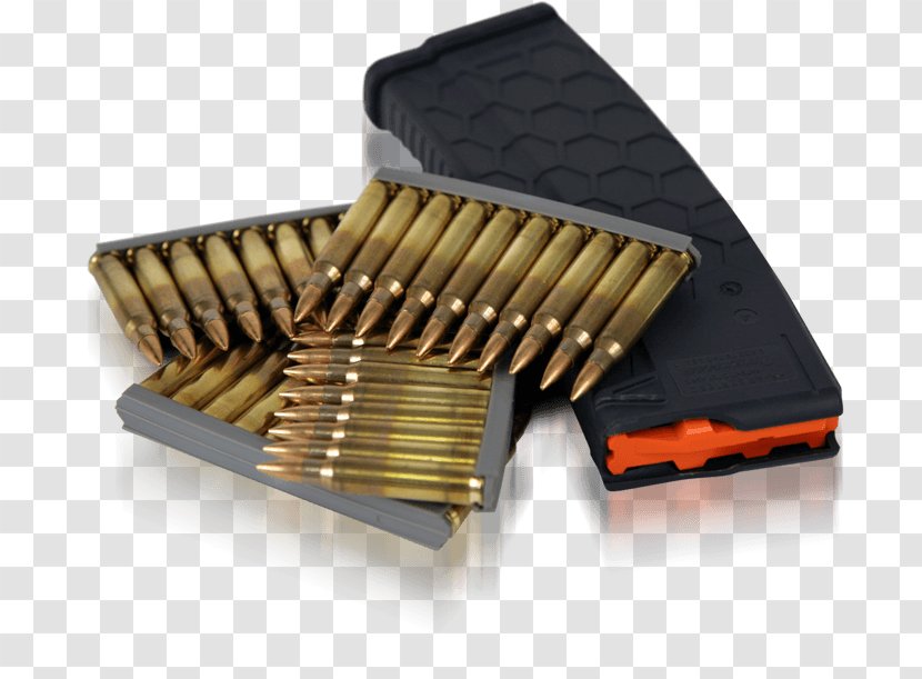 Bullet Clip Ammunition Magazine Firearm - Pistol - Heat Ammo Transparent PNG