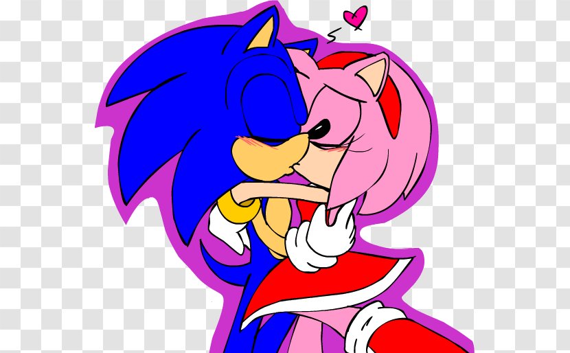 Amy Rose Knuckles The Echidna Sonic Hedgehog Shadow Rouge Bat - Cartoon - Ice Heart Transparent PNG
