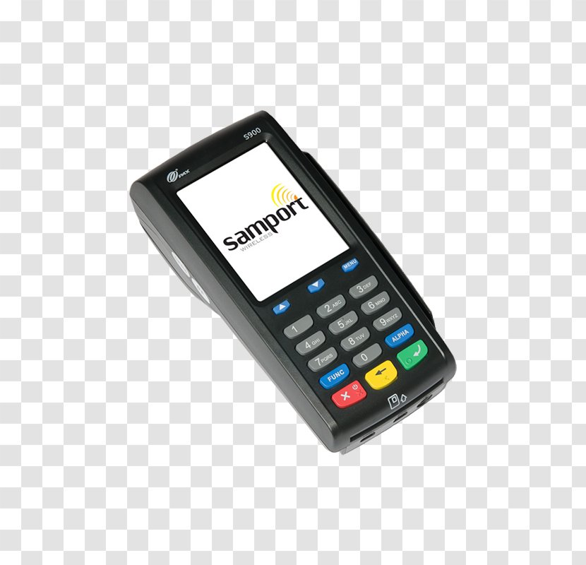 Feature Phone Mobile Phones Payment Terminal Point Of Sale Handheld Devices - Telephony Transparent PNG