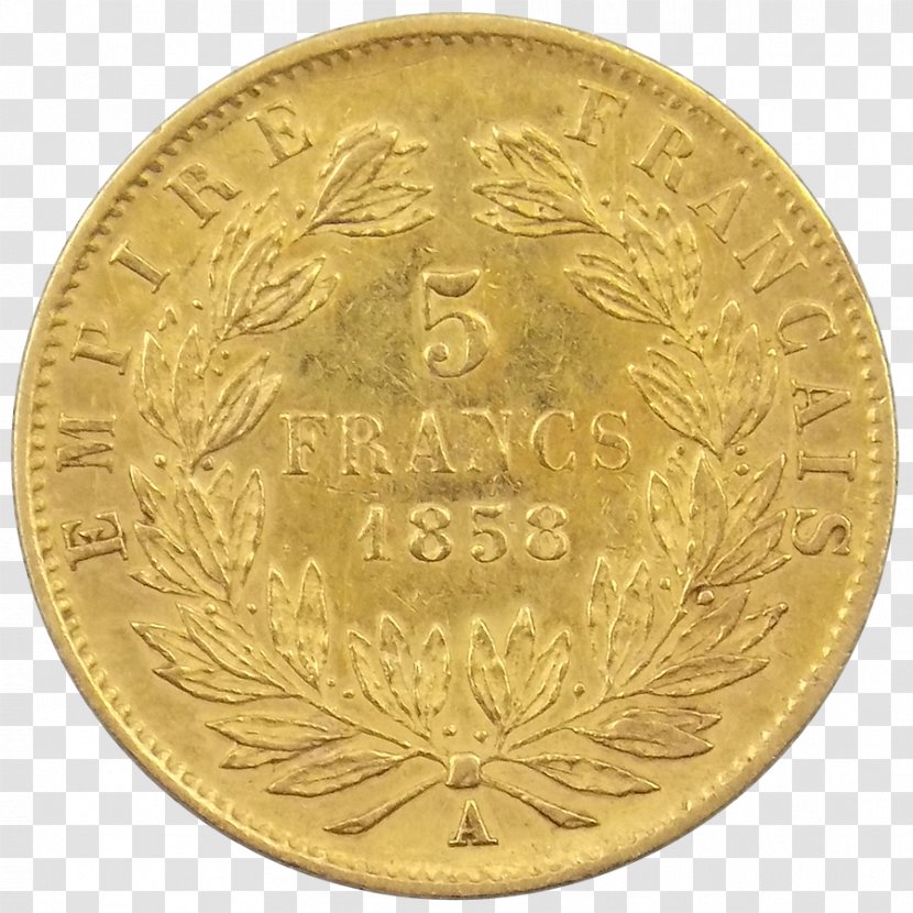 France Pièce De 20 Francs Coq Fraternity Liberté, égalité, Fraternité - Gold Transparent PNG