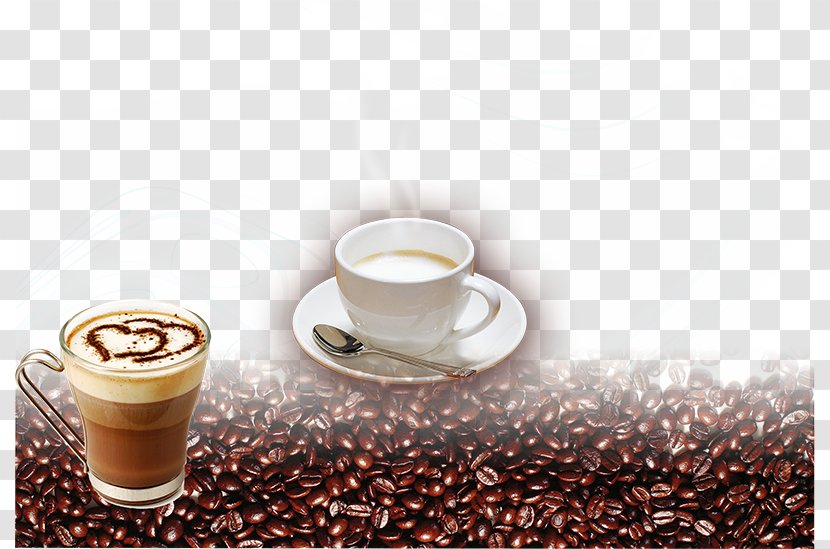 Espresso Coffee Cappuccino Doppio Caffxe8 Mocha - Flavor - Beans Transparent PNG