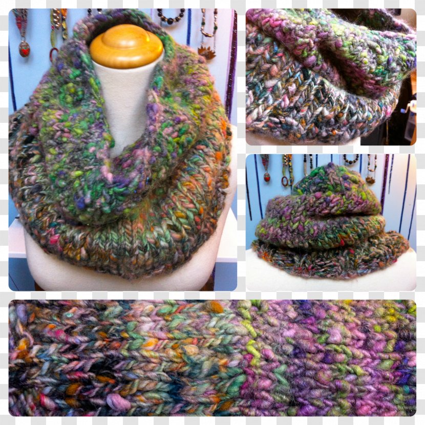 Crochet Scarf Thread Purple Pattern - Woolen - Pink Yarn Transparent PNG