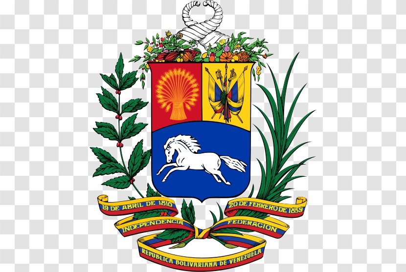 Coat Of Arms Venezuela Flag Heraldry - Haiti Transparent PNG