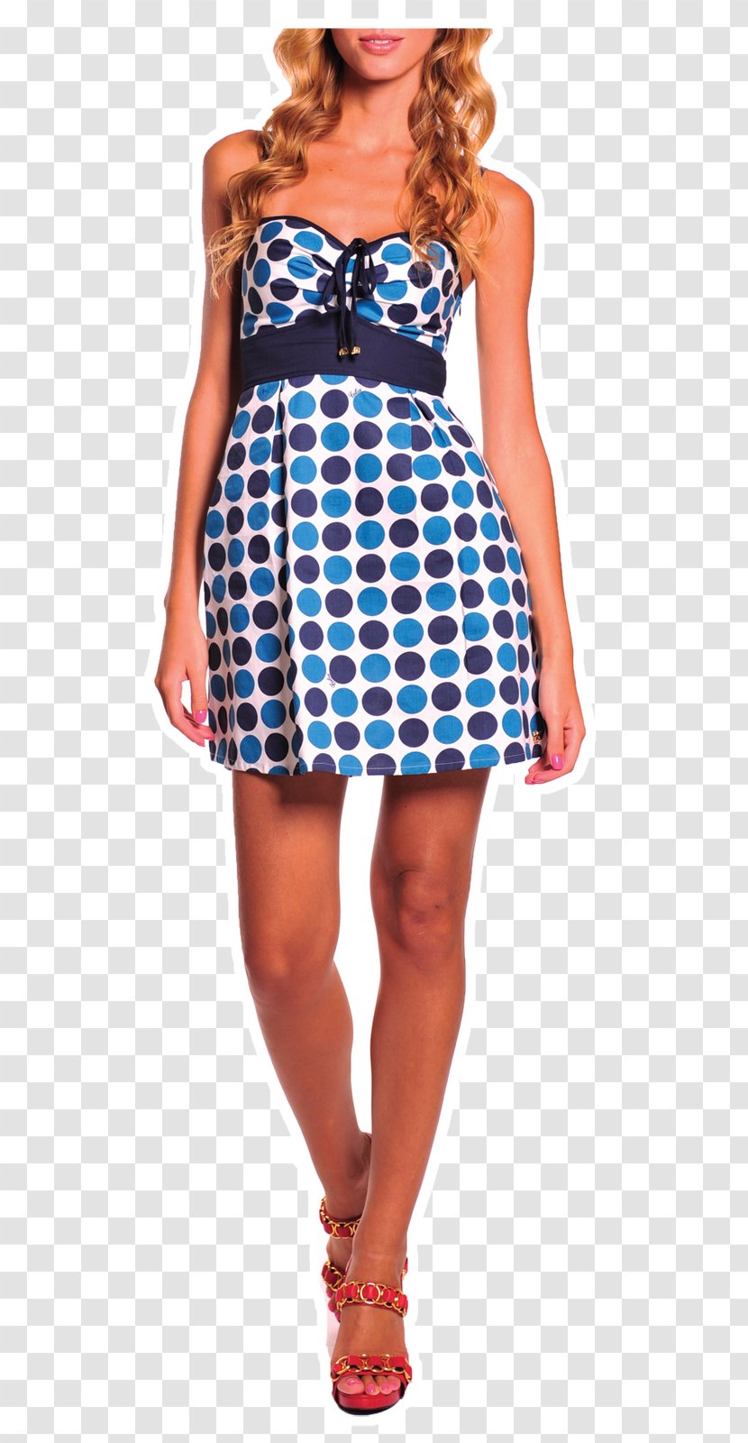 Polka Dot Fashion Clothing Model Dress - Tree - Poa Transparent PNG