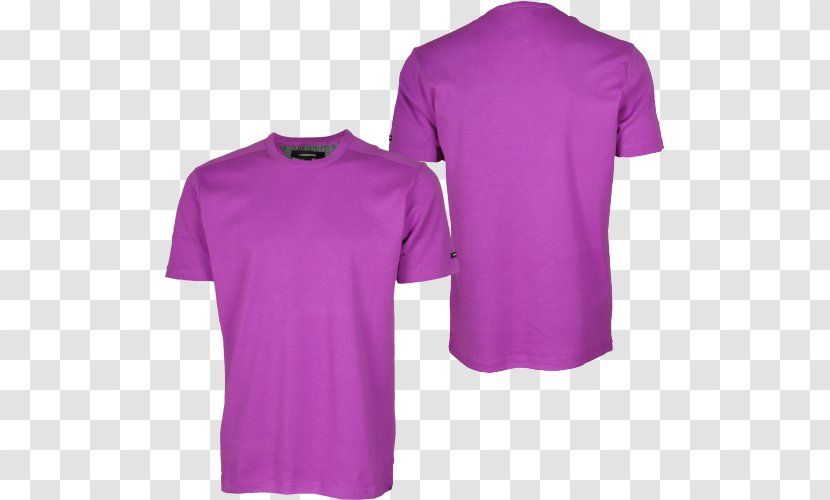 T-shirt Purple Violet Sleeve - Tshirt Transparent PNG