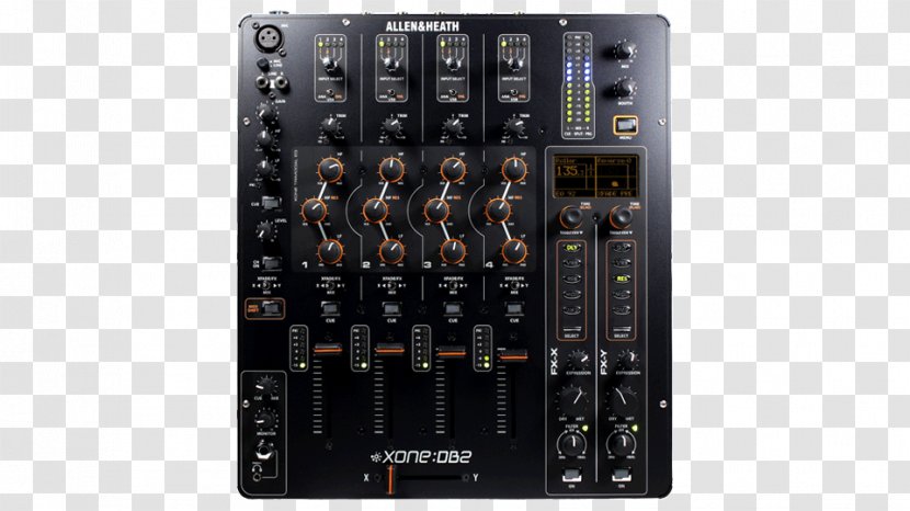 Allen & Heath Xone:DB2 Audio Mixers Disc Jockey DJ Mixer - Heart - Serato Transparent PNG
