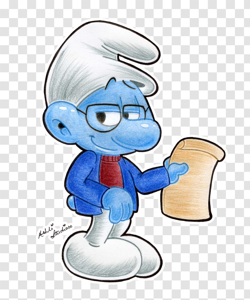 Smurfette Narrator Smurf Gargamel Drawing The Smurfs - Fictional Character - Lazy Clipart Transparent PNG