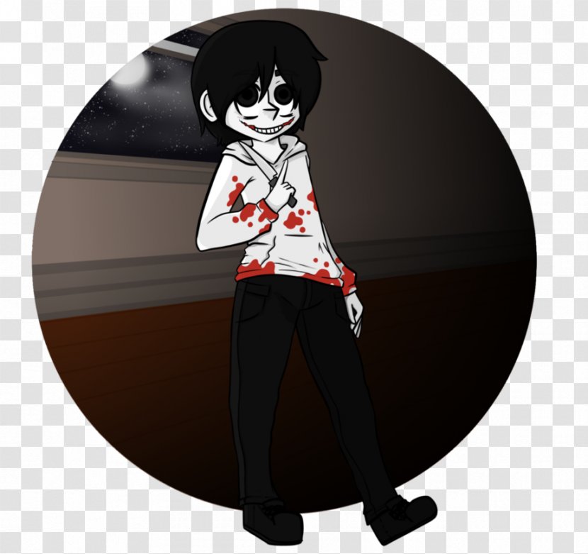 Character Fiction Animated Cartoon - Fictional - Jeff The Killer Transparent PNG