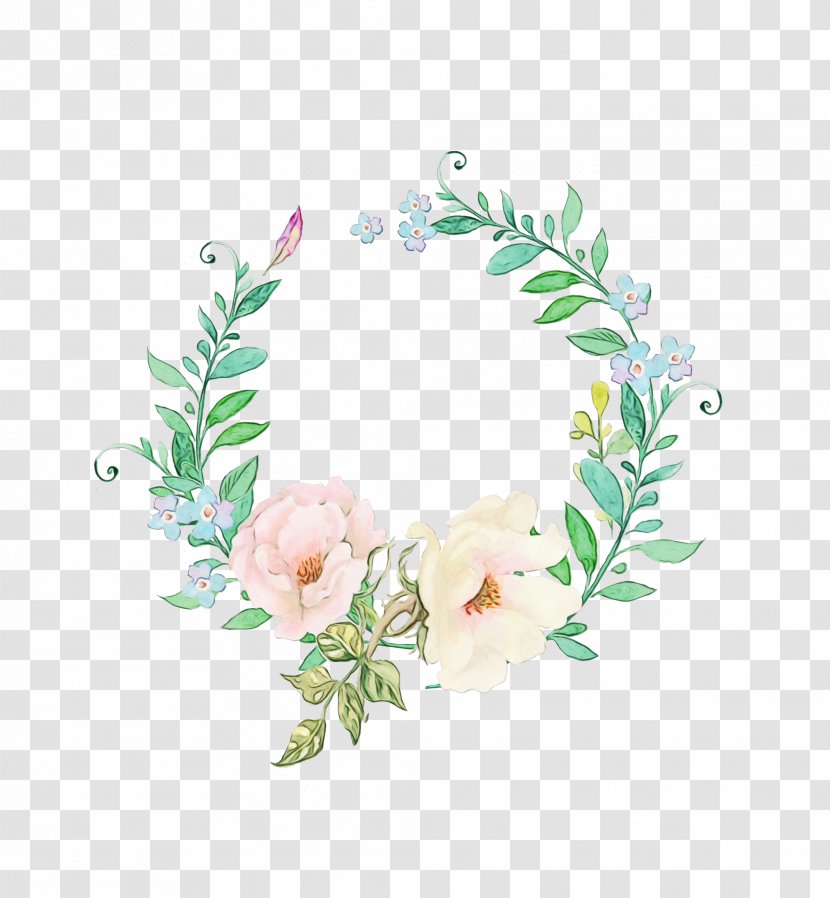 Watercolor Pink Flowers - Flower - Flowering Plant Fashion Accessory Transparent PNG