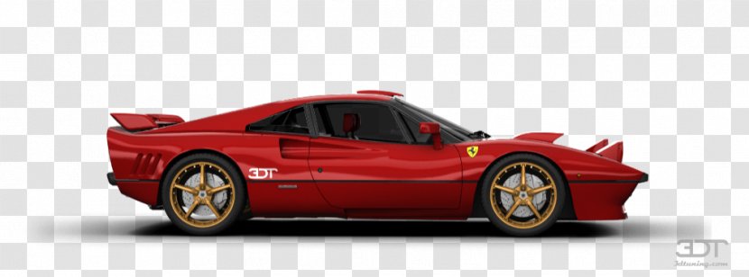 Ferrari F40 288 GTO 328 Car - Vehicle - Automotive Design Transparent PNG