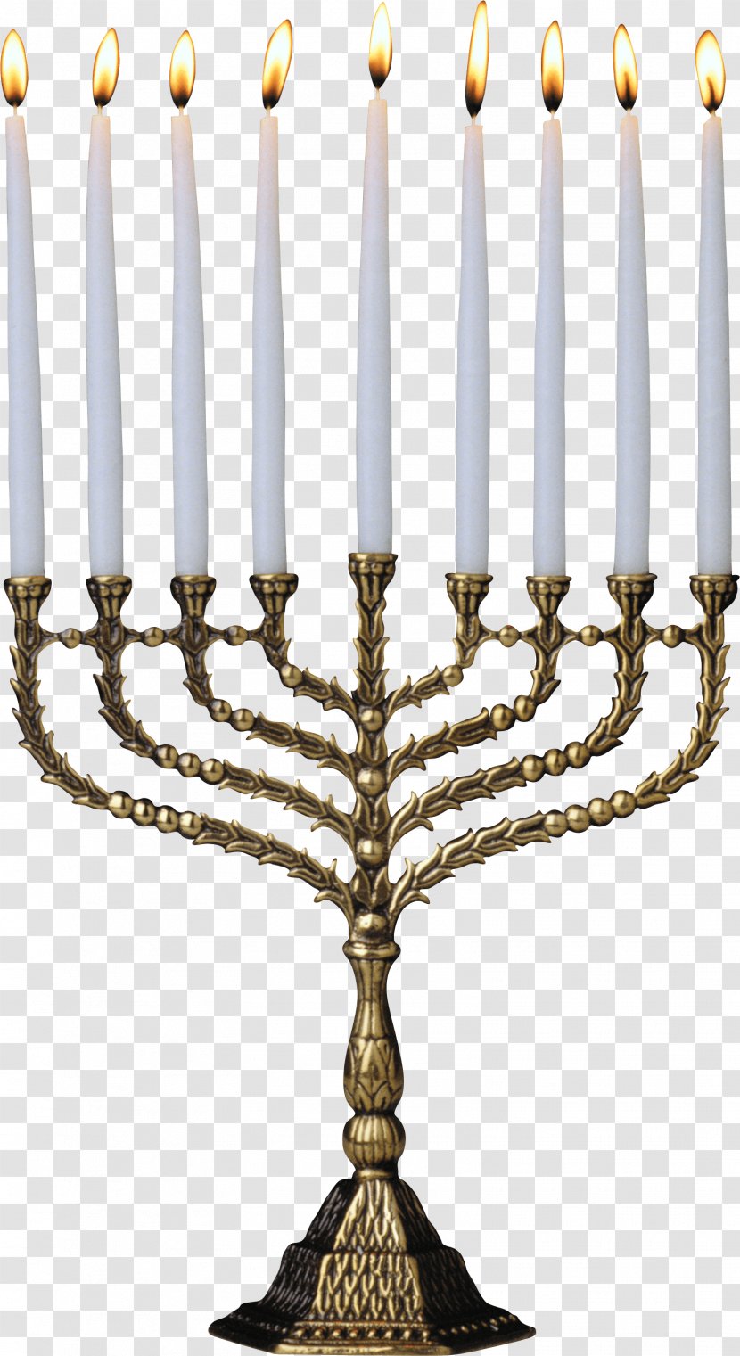 Candle Menorah - Jewish Holiday - Menora Image Transparent PNG