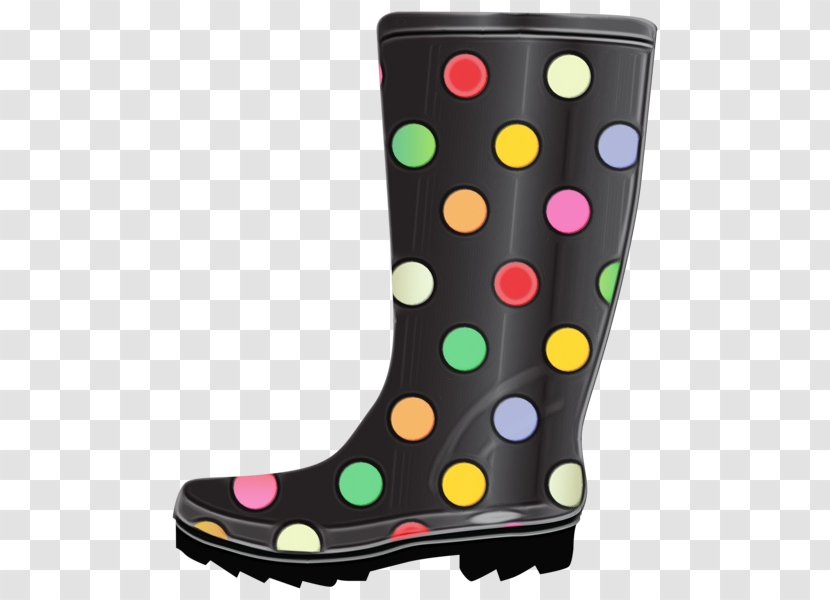 Polka Dot - Watercolor - Durango Boot Pink Transparent PNG