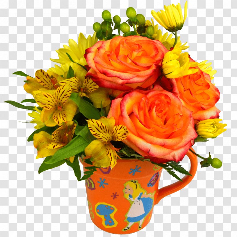 Garden Roses Flower Bouquet Cut Flowers Floral Design - Vase Transparent PNG