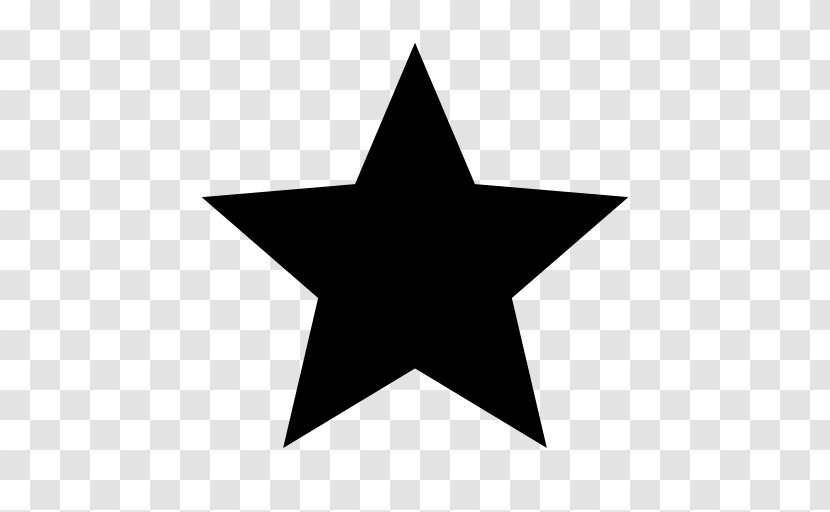 Star - Black And White - Symbol Transparent PNG