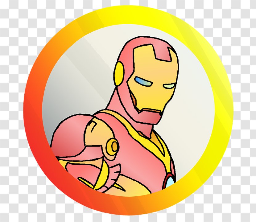 Iron Man Clip Art Captain America Marvel Comics - Yellow - Avengers Logo Transparent PNG