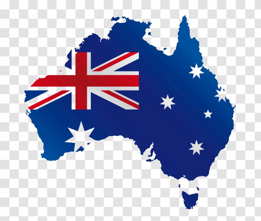 Flag Of Australia The United States - Map Transparent PNG