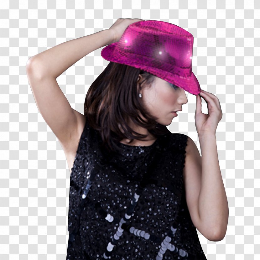 Fedora Light-emitting Diode Hat Sequin - Clothing Accessories - Hiphop Transparent PNG