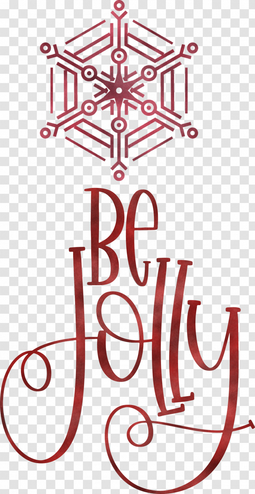 Be Jolly Christmas New Year Transparent PNG