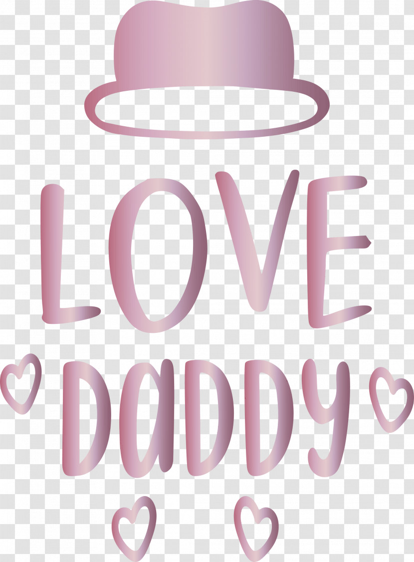 Love Daddy Happy Fathers Day Transparent PNG