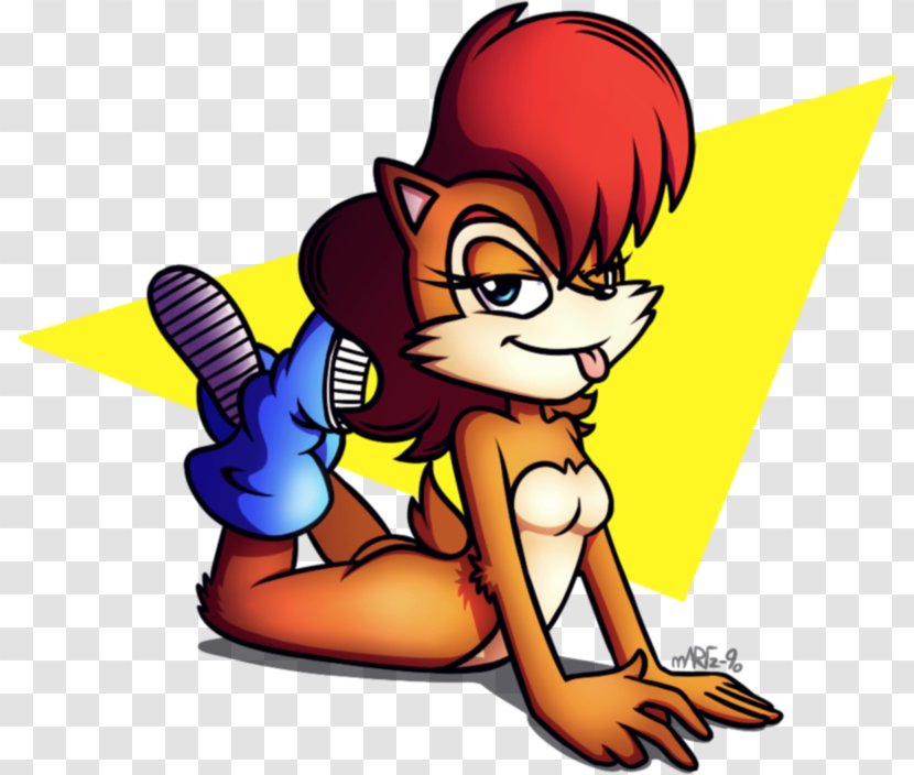 Sonic The Hedgehog Princess Sally Acorn Rouge Bat Character Fan Art - Heart - Silly Song Transparent PNG