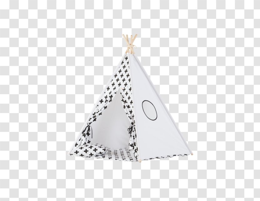 Tipi Tent Textile Wigwam Black And White - Christmas Ornament Transparent PNG