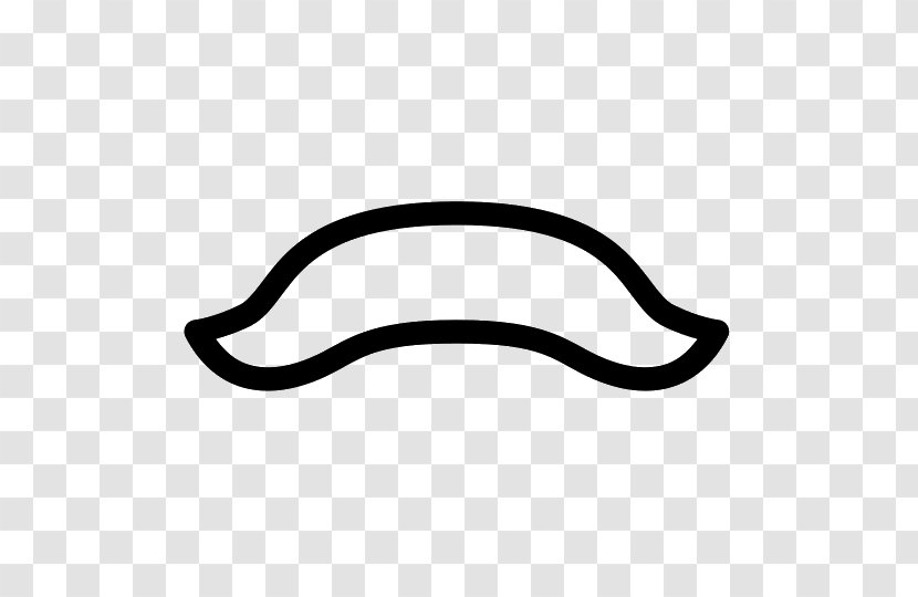 Walrus Moustache Handlebar - Black And White Transparent PNG