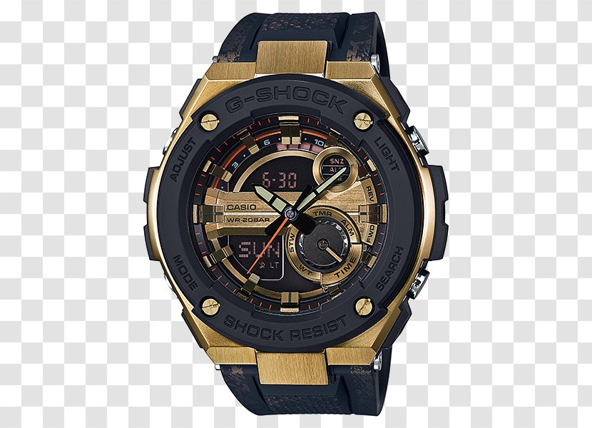 Shock-resistant Watch G-Shock Casio Illuminator - Stopwatch - Gst Transparent PNG