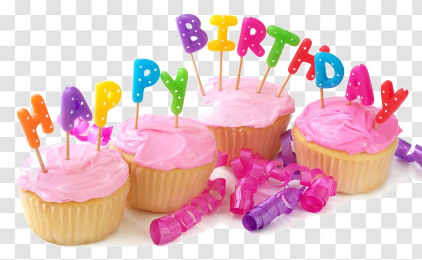 Cupcake Birthday Cake Party Wish Transparent PNG