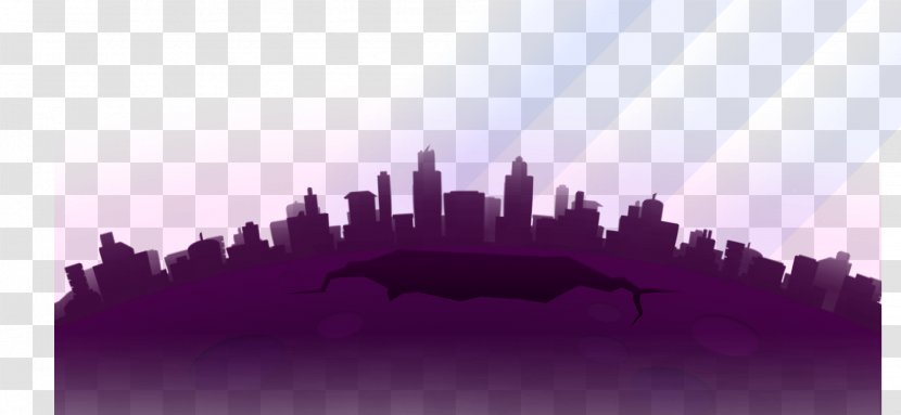 Skyline Silhouette Cartoon City - Photography - Flat Transparent PNG