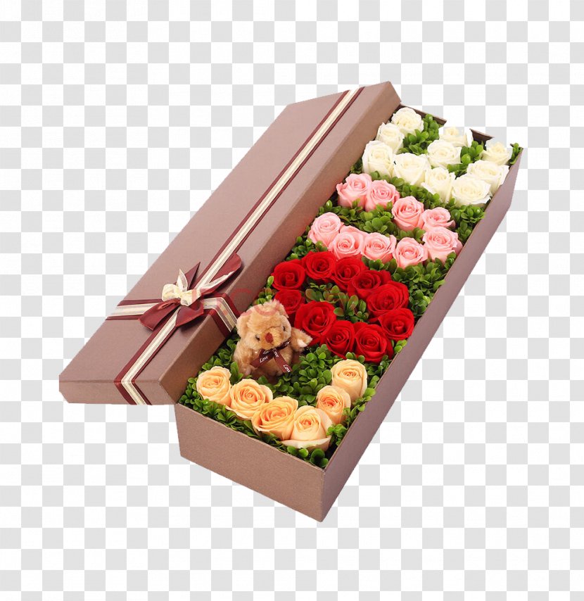 Bento Box Flower Rose Gift - Cardboard - Creative Packaging Boxes Transparent PNG