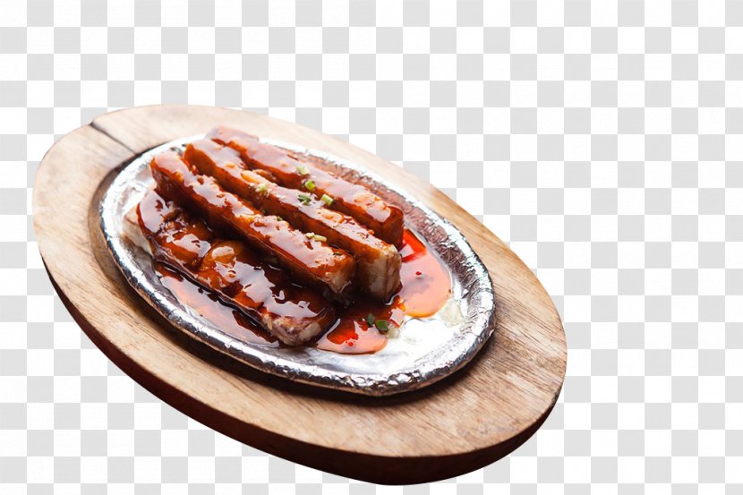 Bratwurst Thuringian Sausage Italian Breakfast - Chorizo - The Wooden Tray Inside Eggplant Transparent PNG