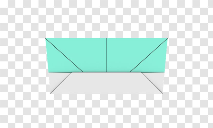 Turquoise Teal Rectangle Triangle - Microsoft Azure - Origami Transparent PNG