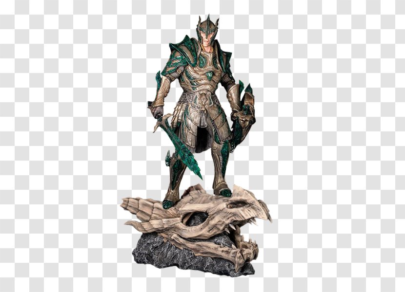 The Elder Scrolls V: Skyrim – Dragonborn Armour Statue Body Armor Bethesda Softworks - Action Figure - Evil Aura Transparent PNG