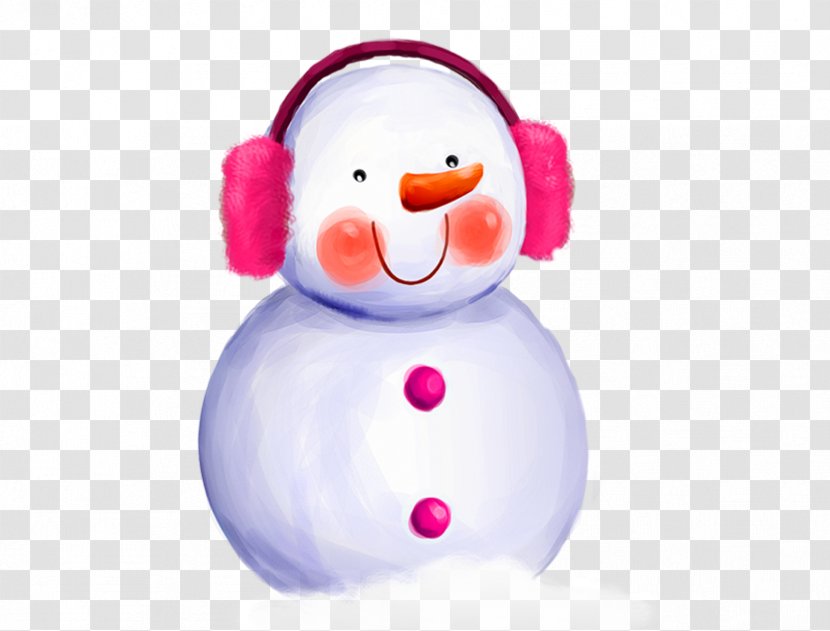 Dream Snow Winter Car Snowflake - Red Face Snowman Transparent PNG