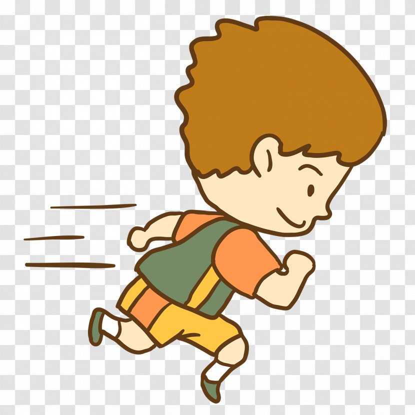 Running Cartoon Jogging Boy Runner - Fictional Character Transparent PNG