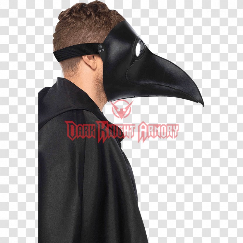 Black Death Plague Doctor Costume Mask - Middle Ages Transparent PNG
