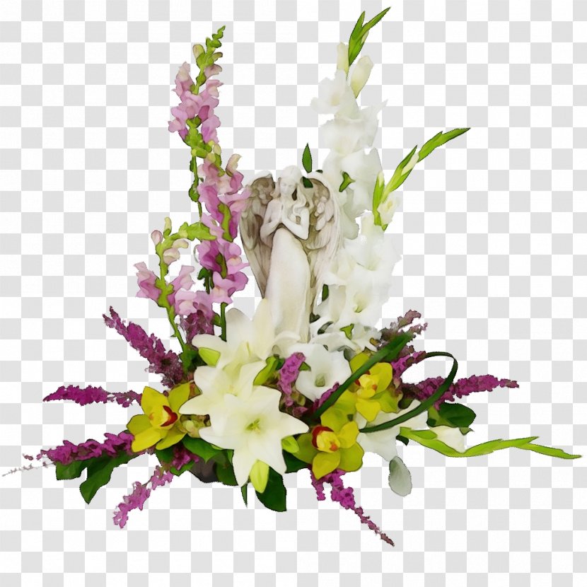 Purple Watercolor Flower - Flowering Plant - Orchid Petal Transparent PNG